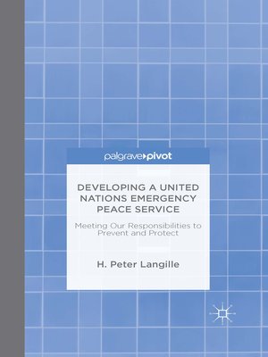 cover image of Developing a United Nations Emergency Peace Service
